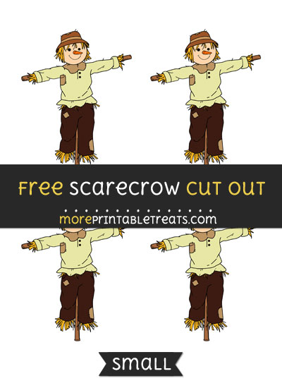 Free Scarecrow Cut Out - Small Size Printable