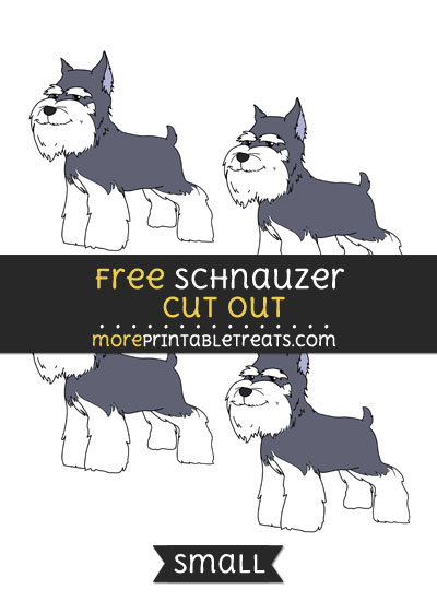 Free Schnauzer Cut Out - Small Size Printable