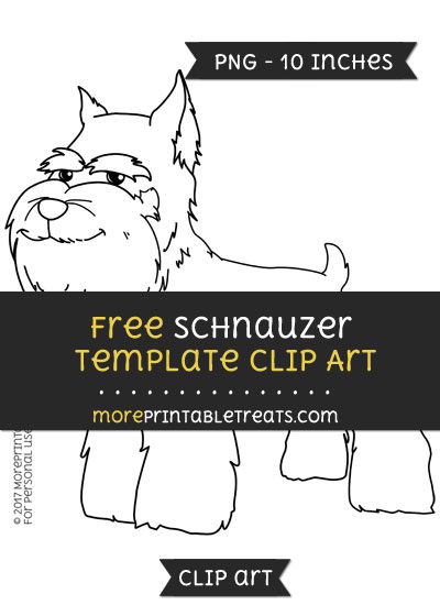 Free Schnauzer Template - Clipart