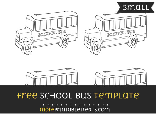 School Bus Template Small