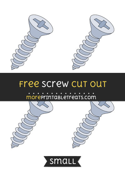 Free Screw Cut Out - Small Size Printable