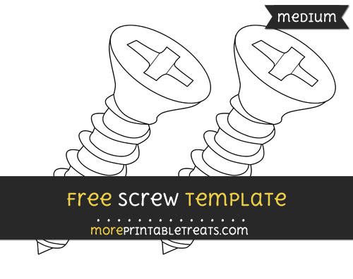 Free Screw Template - Medium