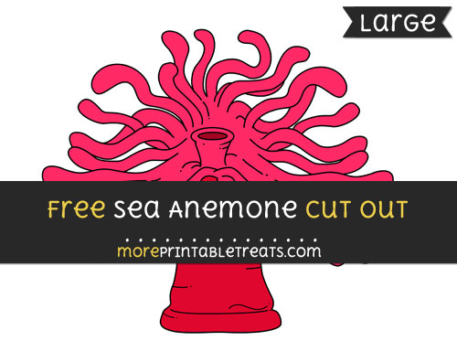 Free Sea Anemone Cut Out - Large size printable