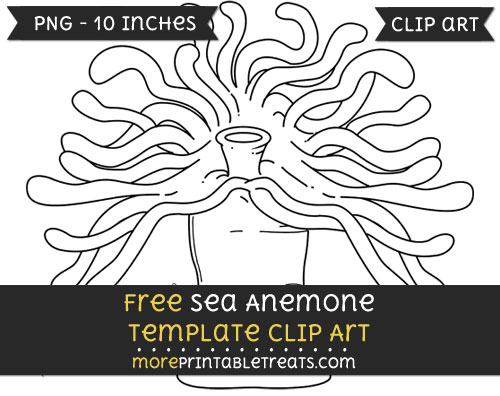 Free Sea Anemone Template - Clipart