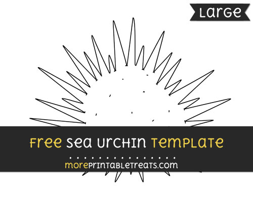 Free Sea Urchin Template - Large
