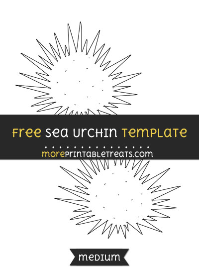 Free Sea Urchin Template - Medium
