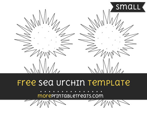 Free Sea Urchin Template - Small