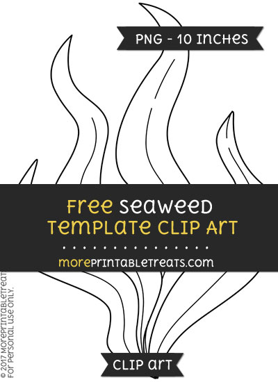 Free Seaweed Template - Clipart