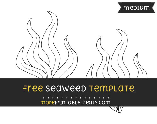 Free Seaweed Template - Medium