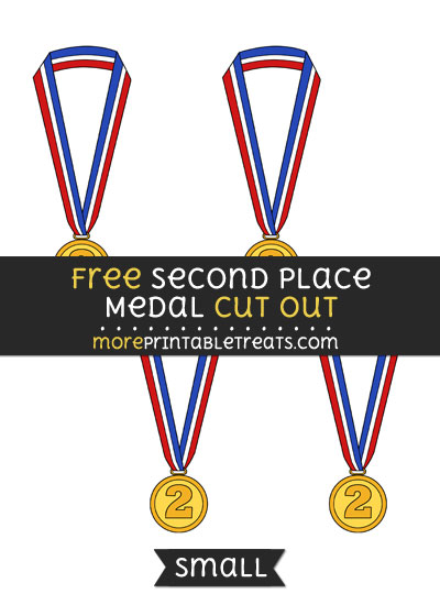 Free Second Place Medal Cut Out - Small Size Printable