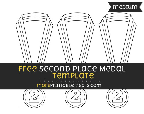 Free Second Place Medal Template - Medium