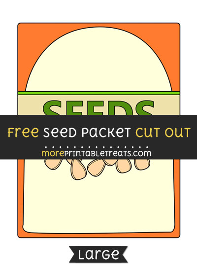 Free Seed Packet Cut Out - Large size printable