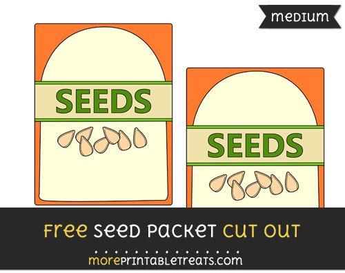 Free Seed Packet Cut Out - Medium Size Printable