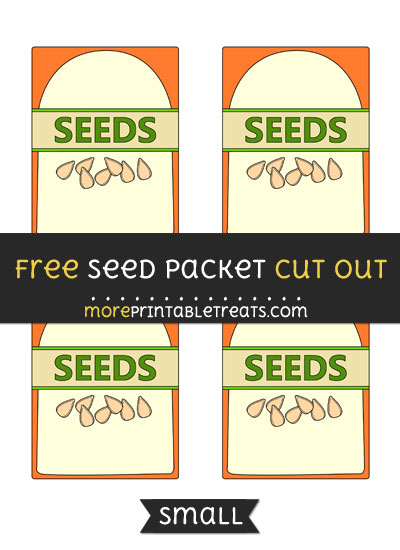 Free Seed Packet Cut Out - Small Size Printable