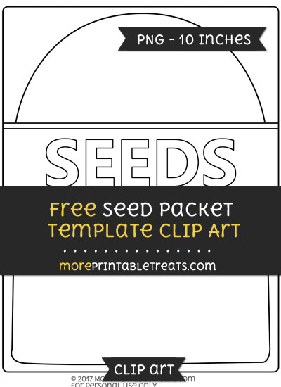 Free Seed Packet Template - Clipart