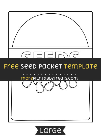 Free Seed Packet Template - Large