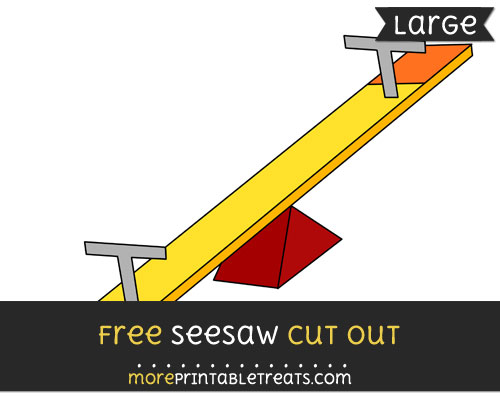 Free Seesaw Cut Out - Large size printable