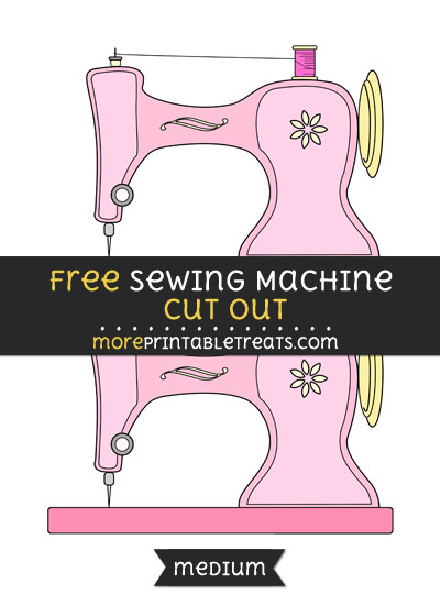 Free Sewing Machine Cut Out - Medium Size Printable