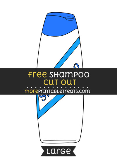 Free Shampoo Cut Out - Large size printable
