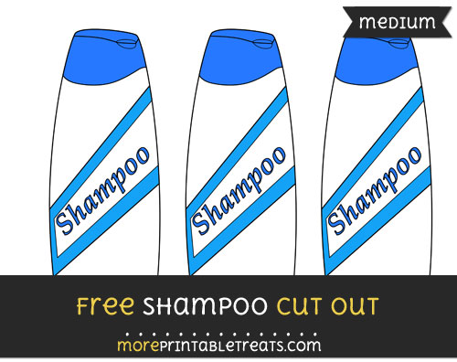 Free Shampoo Cut Out - Medium Size Printable
