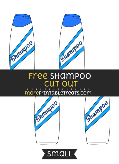 Free Shampoo Cut Out - Small Size Printable