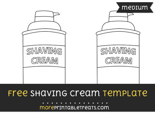 Free Shaving Cream Template - Medium