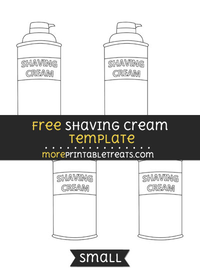 Free Shaving Cream Template - Small
