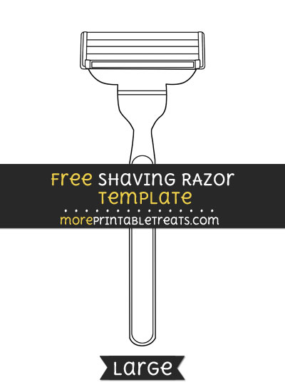 Free Shaving Razor Template - Large