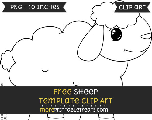 Free Sheep Template - Clipart