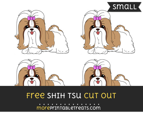 Free Shih Tsu Cut Out - Small Size Printable