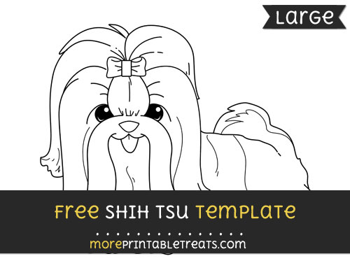 Free Shih Tsu Template - Large