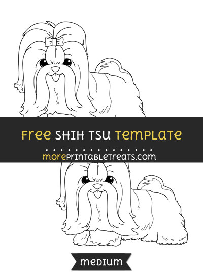 Free Shih Tsu Template - Medium