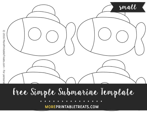 Free Simple Submarine Template - Small