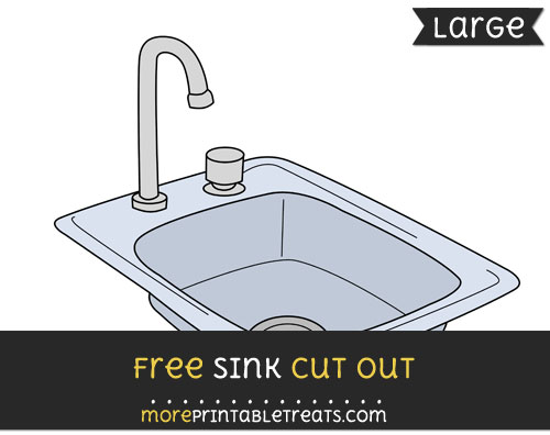 Free Sink Cut Out - Large size printable