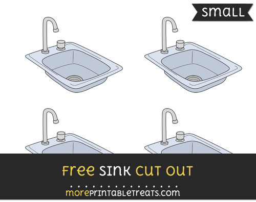 Free Sink Cut Out - Small Size Printable
