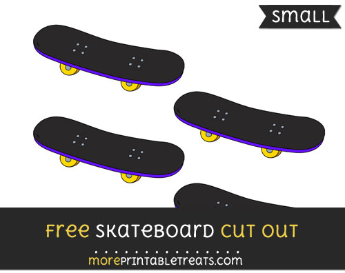 Free Skateboard Cut Out - Small Size Printable