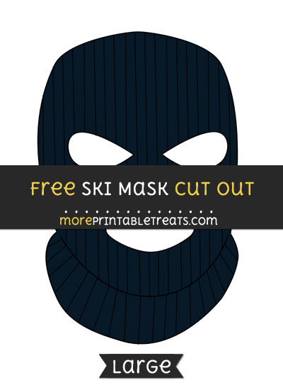 Free Ski Mask Cut Out - Large size printable