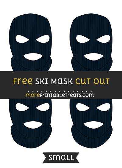 Free Ski Mask Cut Out - Small Size Printable