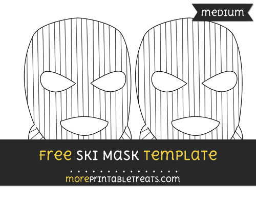 Free Ski Mask Template - Medium