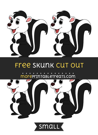 Free Skunk Cut Out - Small Size Printable