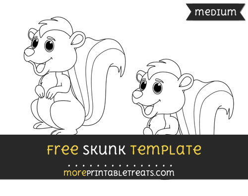Skunk Template Medium
