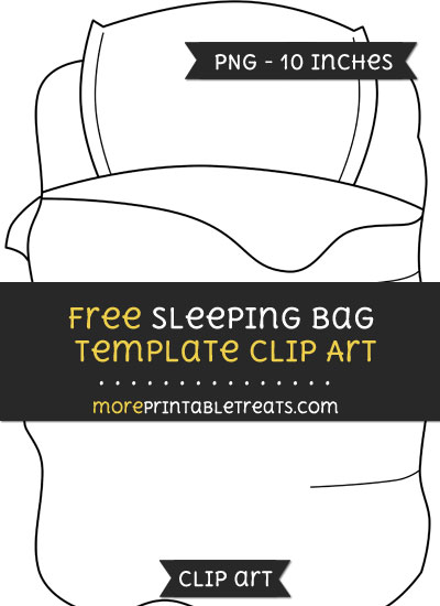 Free Sleeping Bag Template - Clipart