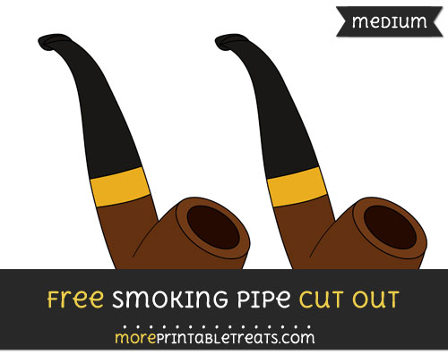 Free Smoking Pipe Cut Out - Medium Size Printable
