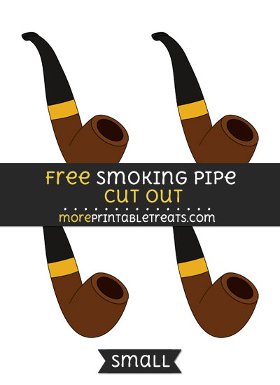 Free Smoking Pipe Cut Out - Small Size Printable