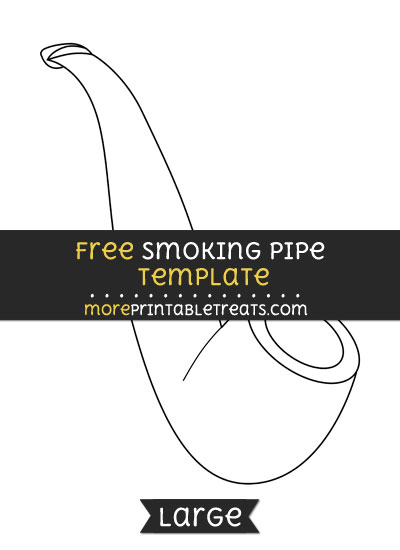 Free Smoking Pipe Template - Large