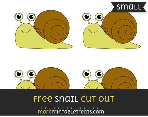Free Snail Cut Out - Small Size Printable