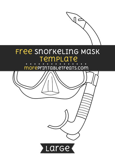 Free Snorkeling Mask Template - Large