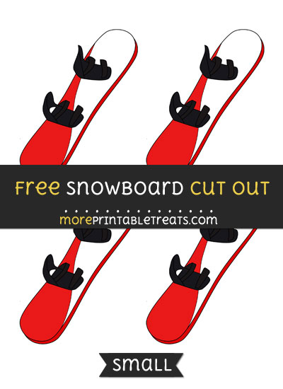 Free Snowboard Cut Out - Small Size Printable