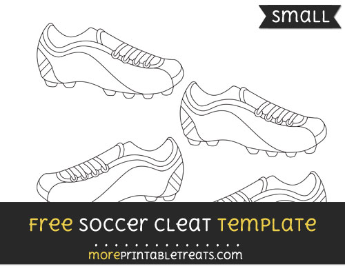 Free Soccer Cleat Template - Small