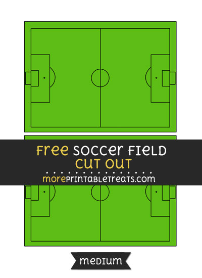 Free Soccer Field Cut Out - Medium Size Printable